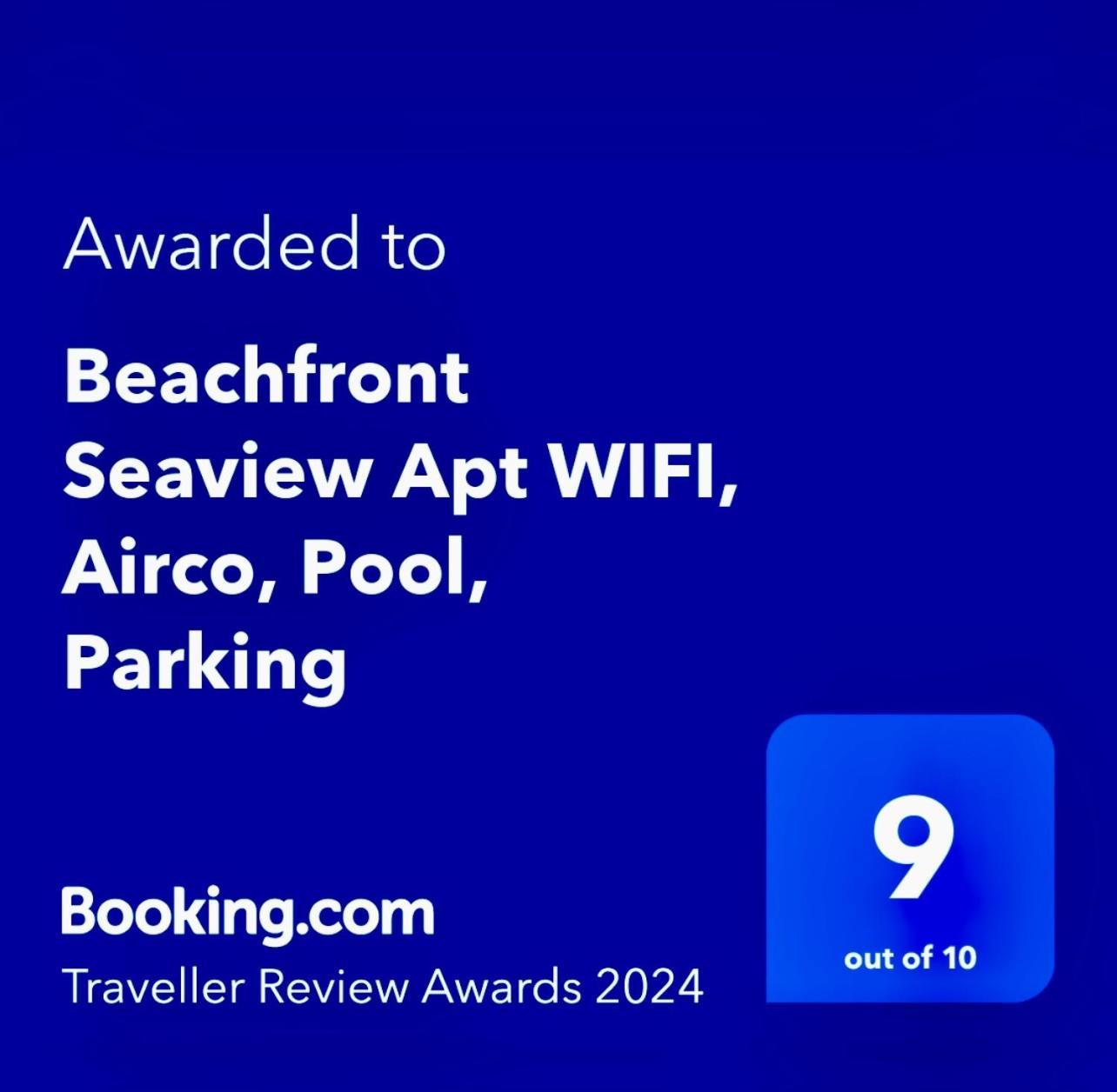 Beachfront Seaview Litoralmar Apt, Fast Wifi, Airco, Pool, Private Parking Портиман Екстериор снимка